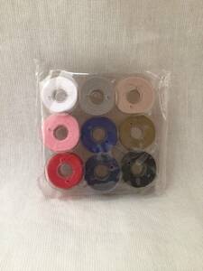  sewing machine bobbin 9 color thread attaching home use horizontal boiler for diameter 2. height 1.15. sending 120