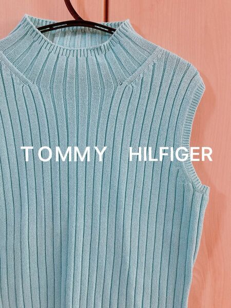 ニット ノースリーブニット　ＴＯＭＭＹHILFIGER 海外　古着　気まぐれセール