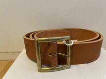 visvim PLAIN BELT40mm LT.BROWN W34ベルト 中村ヒロキICT FIL_画像1