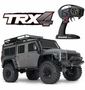 【未開封、箱イタミ小、裸パッケージ（シュリンク巻き済み）発送】 TRAXXAS トラクサス　TRX-4 ディフェンダー (グレー) 1/10 RTR ラジコン