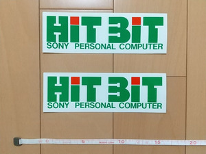 # SONY personal computer brand HitBit( hit bit ) sticker 2 sheets #