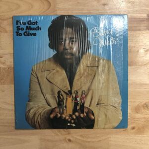 LP サンプリング＆ドラムブレイク宝庫!! BARRY WHITE/I'VE GOT SO MUCH TO GIVE[USオリジナル:初年度'73年PRESS:シュリンク:CS付き:美品]