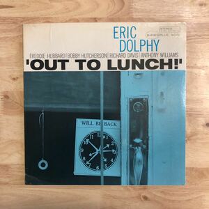 LP 両面VAN GELDER RVGの大迫力サウンド!! ERIC DOLPHY/OUT TO LUNCH[US盤:青黒オンプ:BLUE NOTE 84163:FREDDIE HUBBARD,BOBBY HUTCHERSON]