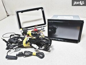 ★動作OK★ スズキ 純正OP CN-RZ853ZA MK53S メモリー ナビ カーナビ CD DVD 地図データ2022年 フルセグ Bluetooth パネル付 即納 棚N-1