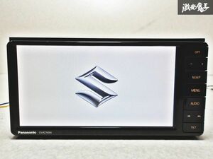 ★動作OK★ スズキ 純正OP オプション Panasonic CN-RZ743W メモリー ナビ カーナビ CD DVD 地図データ2018年 フルセグ Bluetooth 棚N-1