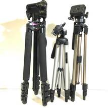 【カメラアクセサリーまとめ！】カメラ 三脚 3本セット Velbon GEO E545MⅡ SLIK F143 ALUMINUM TRIPOD W312【2405833-1/273/rgmry】_画像1