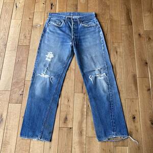 Levis 501 66 シングル vintage オリジナル 78×72 リーバイス ジーンズ 赤耳 ビンテージ