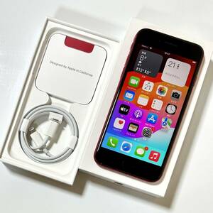 SIMフリー iPhone SE (第2世代) (PRODUCT)RED Special Edition 64GB MHGR3J/A バッテリー最大容量86％ アクティベーションロック解除済