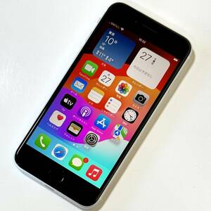 SIMフリー iPhone SE (第2世代) ホワイト 64GB MHGQ3J/A バッテリー最大容量98％ アクティベーションロック解除済