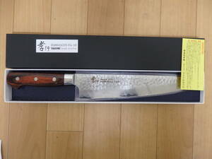 T50-6.2) 堺 孝行 33層　ダマスカス鋼　槌目　DAMASCUS VG-10　牛刀　240mm　包丁　未使用品