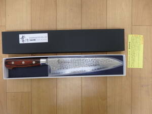 T35-6.2) 堺 孝行 33層　ダマスカス鋼　槌目　DAMASCUS VG-10　牛刀　210mm　包丁　未使用品