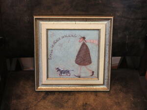 Art hand Auction 绘画轻质凝胶艺术相框● Sam Toft 迷你艺术相框小香肠散步●[动物与疗愈艺术], 家具, 内部的, 内饰配件, 其他的