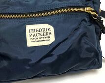 FREDRIK PACKERS　フレドリックパッカーズ ショルダーバッグ 2402114 ネイビー　スクエア　美品_画像4