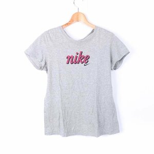 ナイキ 半袖Tシャツ ロゴT スポーツウエア 大きいサイズ レディース XLサイズ グレー NIKE