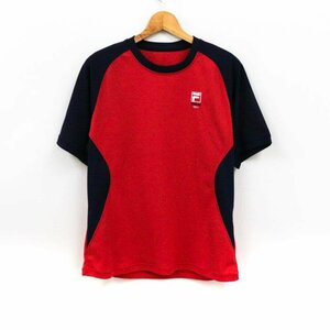 フィラ Tシャツ 半袖 大きいサイズ スポーツウエア トップス 赤 メンズ XLサイズ レッド FILA