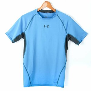 アンダーアーマー Tシャツ 半袖 ストレッチ 大きいサイズ スポーツウエア トップス メンズ XLサイズ ブルー UNDER ARMOUR