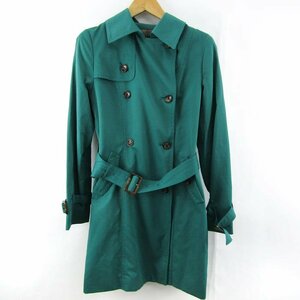  Vicky trench coat spring coat plain outer lady's 1 size green VICKY