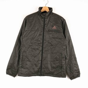 アディダス ブルゾン ジャケット 中綿 スポーツウエア アウター メンズ Lサイズ グレー adidas