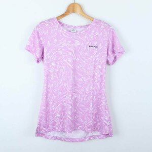 ヘッド 半袖Tシャツ グラデーション スポーツウエア レディース Lサイズ パープル HEAD