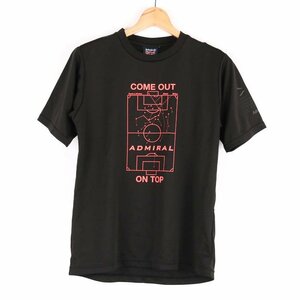 アドミラル 半袖Tシャツ サッカー フットサル ピッチ スポーツウエア メンズ Sサイズ ブラック Admiral