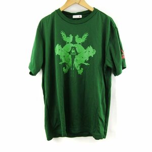 ルコックスポルティフ 半袖Tシャツ グラフィックT スポーツウエア 大きいサイズ メンズ XOサイズ グリーン le coq sportif