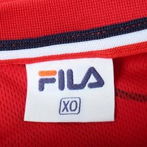フィラ 半袖Tシャツ ロゴT スポーツウエア 大きいサイズ メンズ XOサイズ レッド FILA_画像3