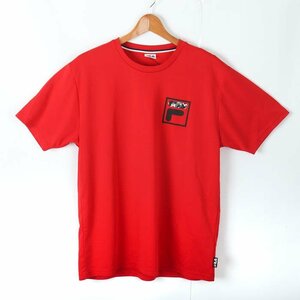 フィラ 半袖Tシャツ ロゴT スポーツウエア 大きいサイズ メンズ XOサイズ レッド FILA