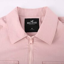 ホリスター カバーオール ブルゾン ジャケット ストレッチ フルジップ アウター メンズ Mサイズ ピンク Hollister_画像4