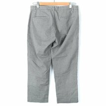 ユニクロ パンツ テーパード スーツ 入学式 卒園式 千鳥柄 レディース 64cmサイズ ホワイト ブラック UNIQLO_画像2