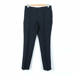 ユニクロ パンツ テーパード スーツ 入学式 卒園式 ベルトループ メンズ 76cmサイズ ネイビー UNIQLO