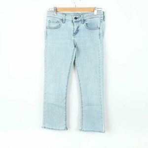 ユニクロ デニムパンツ ストレート シンプル UNIQLO JEANS ジーンズ レディース 24(61cm)サイズ ブルー UNIQLO