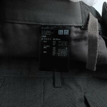 ユニクロ パンツ テーパード スーツ 入学式 卒園式 千鳥柄 メンズ Sサイズ グレー ブラック UNIQLO_画像3