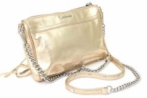 レベッカミンコフ ショルダーバッグ レザー チェーン 斜め掛け ブランド 鞄 カバン レディース ゴールド Rebecca Minkoff_画像2