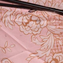 ニナリッチ 折りたたみ傘 花柄 ロゴ 収納時約25cm ブランド 傘 レディース ピンク NINA RICCI_画像4