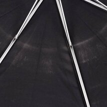 ミッシェルクラン 折りたたみ傘 日傘 果物柄 レース 収納時約33cm ブランド 傘 レディース ブラック MICHEL KLEIN_画像4