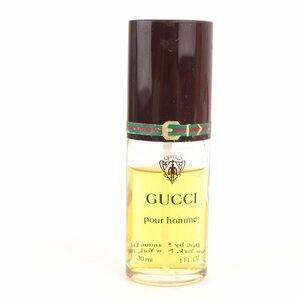 グッチ 香水 プールオム 残半量以上 フレグランス メンズ 30mlサイズ GUCCI