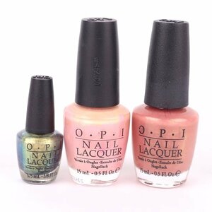 o-pi- I nails Rucker 3 point set pink * gold group together cosme manicure lady's OPI