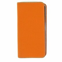 ボナベンチュラ iPhoneケース 手帳型 レザー カード収納 ブランド スマホ アクセサリー メンズ レディース オレンジ BONAVENTURA_画像1