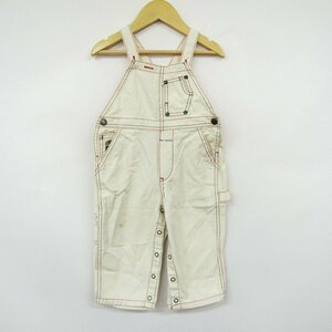 ポロジーンズ オーバーオール 半ズボン デニム 日本製 ベビー 男の子用 80サイズ ホワイト POLO JEANS
