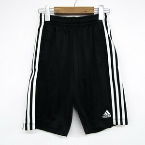 アディダス ショートパンツ ハーフパンツ ジャージ 日本製 キッズ 男の子用 140サイズ ブラック adidas