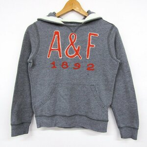 アバクロンビー 長袖パーカー スウェット スエット キッズ 男の子用 9/10サイズ グレー ABERCROMBIE