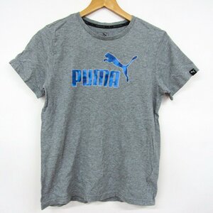  Puma short sleeves T-shirt Logo T sportswear Kids for boy 160 size gray PUMA