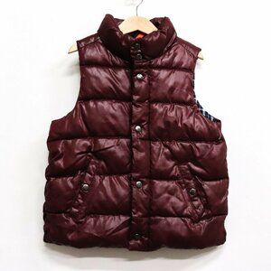  Gap down vest with cotton outer Kids for boy 130 size wine red GAP