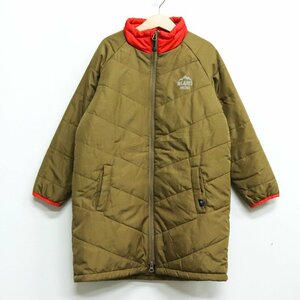  Beams quilting coat Zip up outer Kids for boy 130 size khaki BEAMS