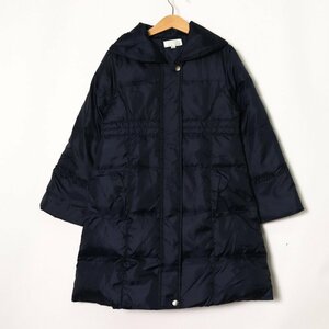  small f rule down jacket long coat outer Kids for girl 130 size black Petit fleur
