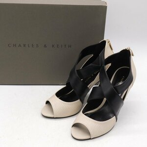  Charles and Keith туфли-лодочки открытый tu ремешок обувь обувь женский 35 размер бежевый CHARLES & KEITH