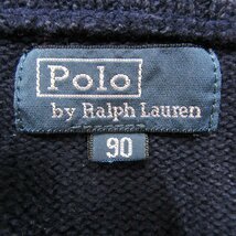 ポロバイラルフローレン 長袖セーター ハーフジップニット ベビー 男の子用 90サイズ ネイビー Polo by Ralph Lauren_画像3