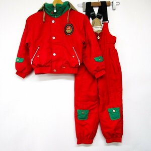 ピーエイチキッズスキークラブ 上下セットアップ スキーウエア フェニックス キッズ 男の子用 120サイズ レッド PH・KIDSSKI CLUB