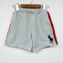 ポロ・ラルフローレン ショートパンツ ハーフパンツ スウェット ビッグポニー キッズ 男の子用 7サイズ グレー POLO RALPH LAUREN_画像1