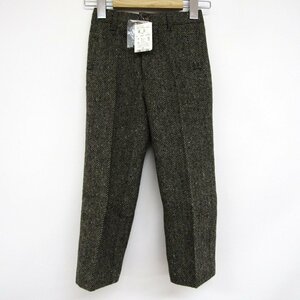  Celine tweed pants center Press made in Japan unused goods Kids for boy 110 size Brown CELINE